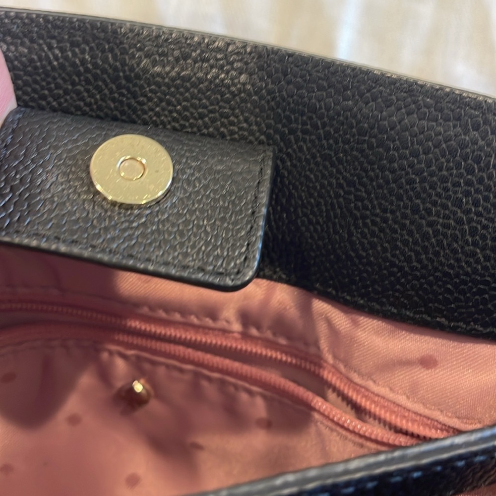 3112107 Kate Spade Vintage Purse Solid Black Women cross body EUC pebble leather - Picture 12 of 14